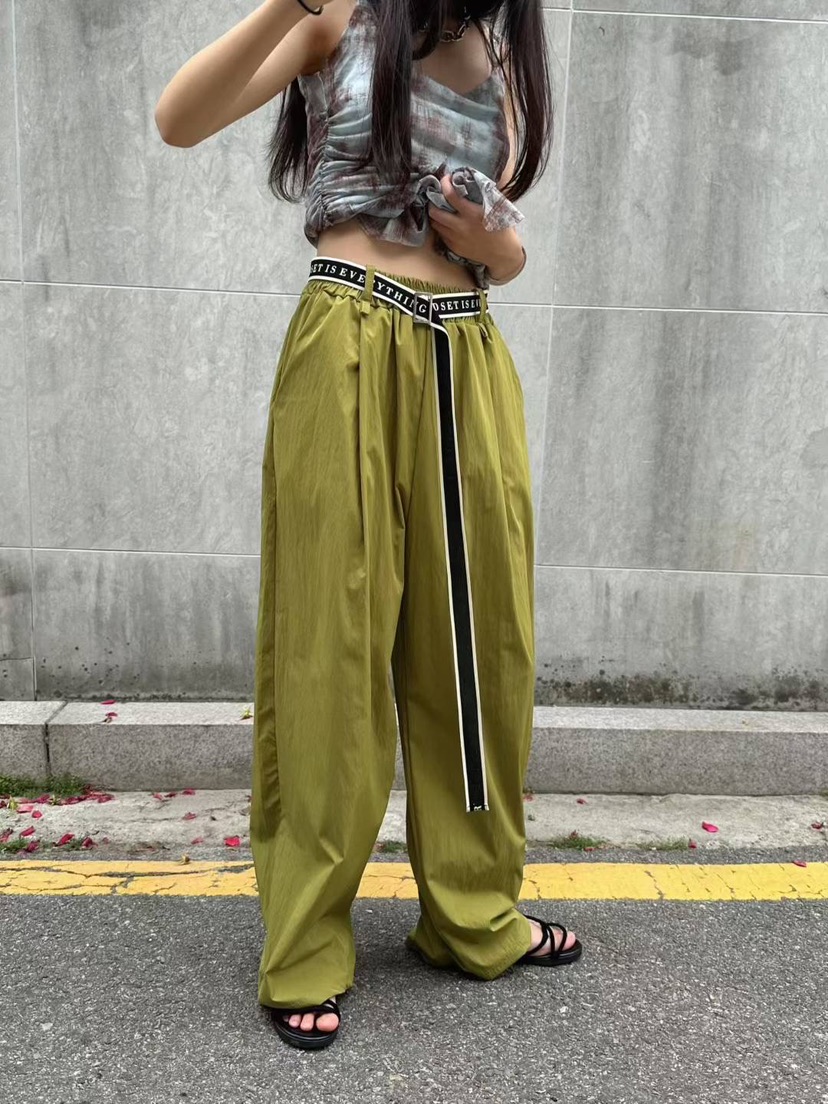 BADFORMUS東大門㊣直郵女士新款25春夏人氣休閑休閑褲包含腰帶BADFORMUS休閑褲圖色2
