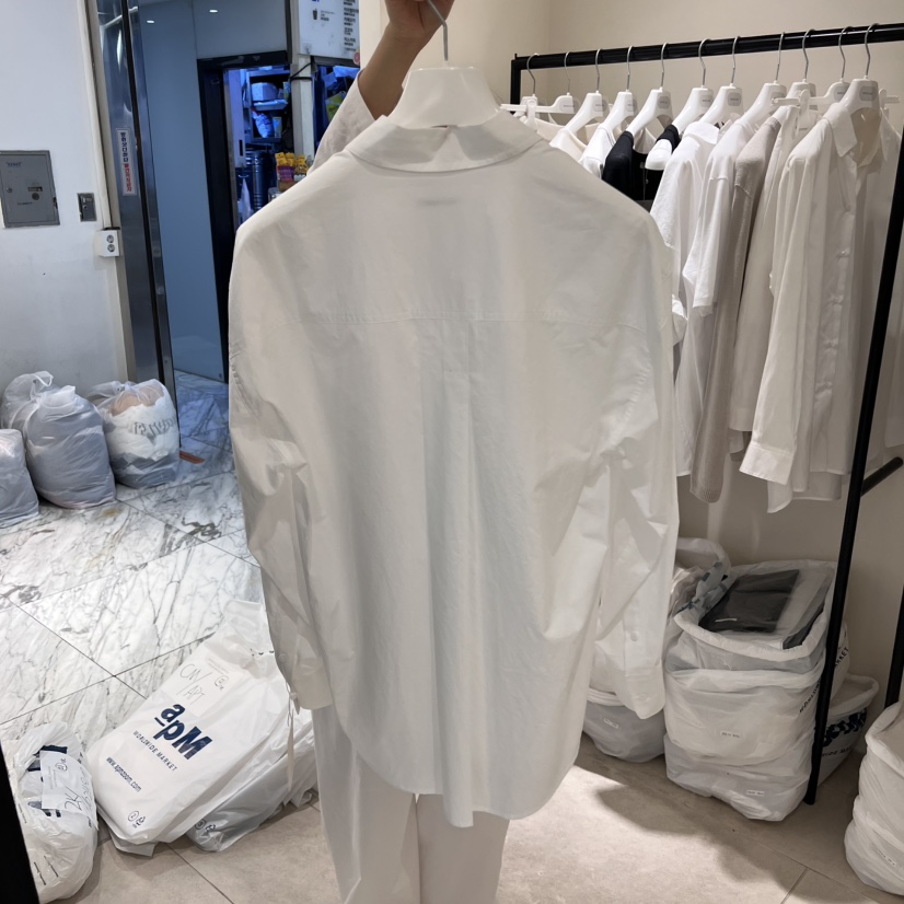 MASCULINE韓國代購㊣女裝新品25春夏推薦人氣休閑襯衫蕾絲衫MASCULINE襯衫/蕾絲衫