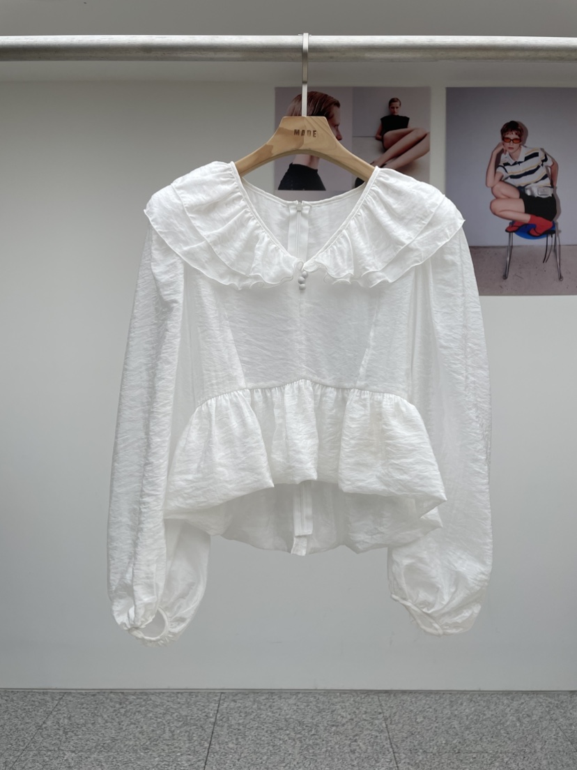 MADE-P東大門㊣代購女士新品真品25春夏推薦時尚襯衫蕾絲衫MADE-P襯衫/蕾絲衫圖色2