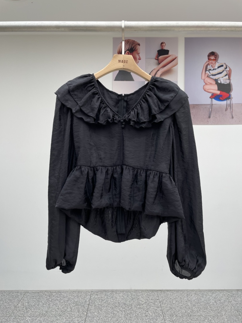 MADE-P東大門㊣代購女士新品真品25春夏推薦時尚襯衫蕾絲衫MADE-P襯衫/蕾絲衫圖色3