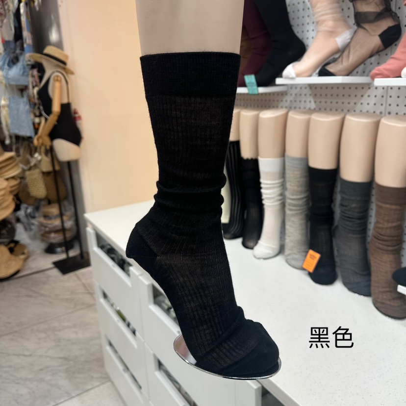 AILEEN韓國代購㊣女士新品職業人氣推薦時尚25春夏真品襪子LEJUNEV襪子圖色3