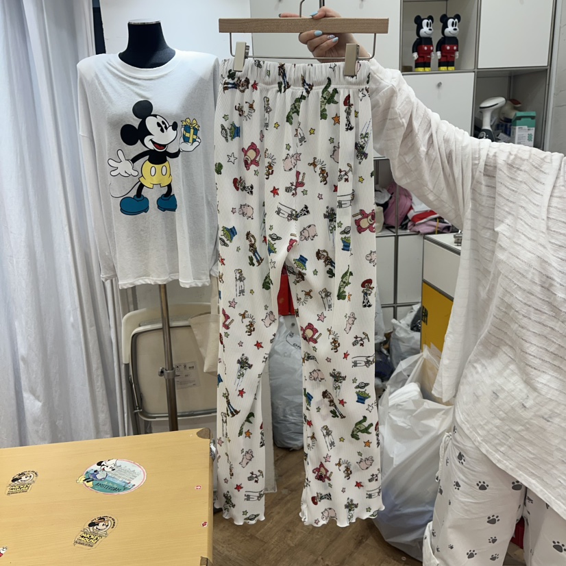 DE LINE東大門㊣實拍女士新品休閑25春夏時尚熱賣人氣休閑褲DE LINE休閑褲