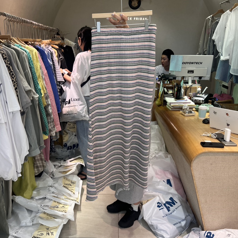 BLACKFRIDAY東大門㊣代購女士新品25春夏熱賣真品半身裙中短裙BLACK FRIDAY半身裙/中短裙