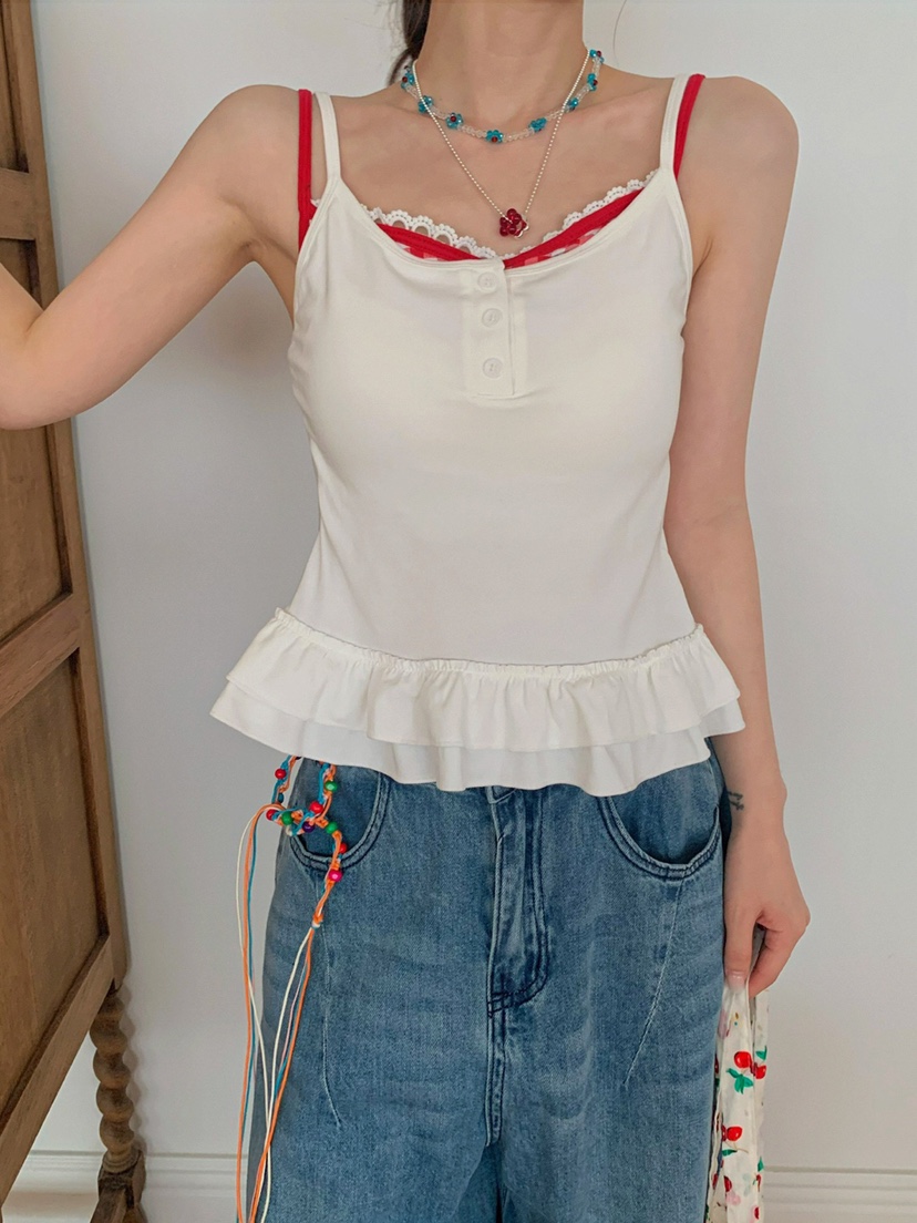 JKICHI韓國直郵㊣女士新款25春夏真品人氣時尚推薦吊帶背心JKICHI吊帶/背心