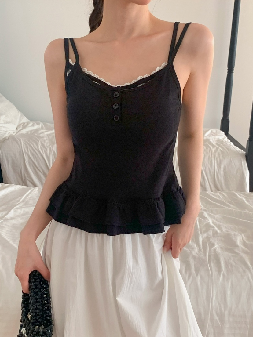 JKICHI韓國直郵㊣女士新款25春夏真品人氣時尚推薦吊帶背心JKICHI吊帶/背心圖色2