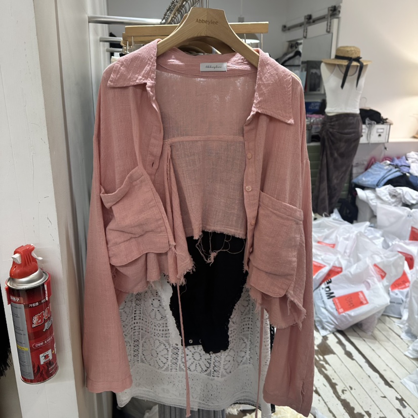 ABBEYLEE東大門㊣直郵女裝新款真品職業推薦人氣襯衫蕾絲衫ABBEYLEE襯衫/蕾絲衫圖色2