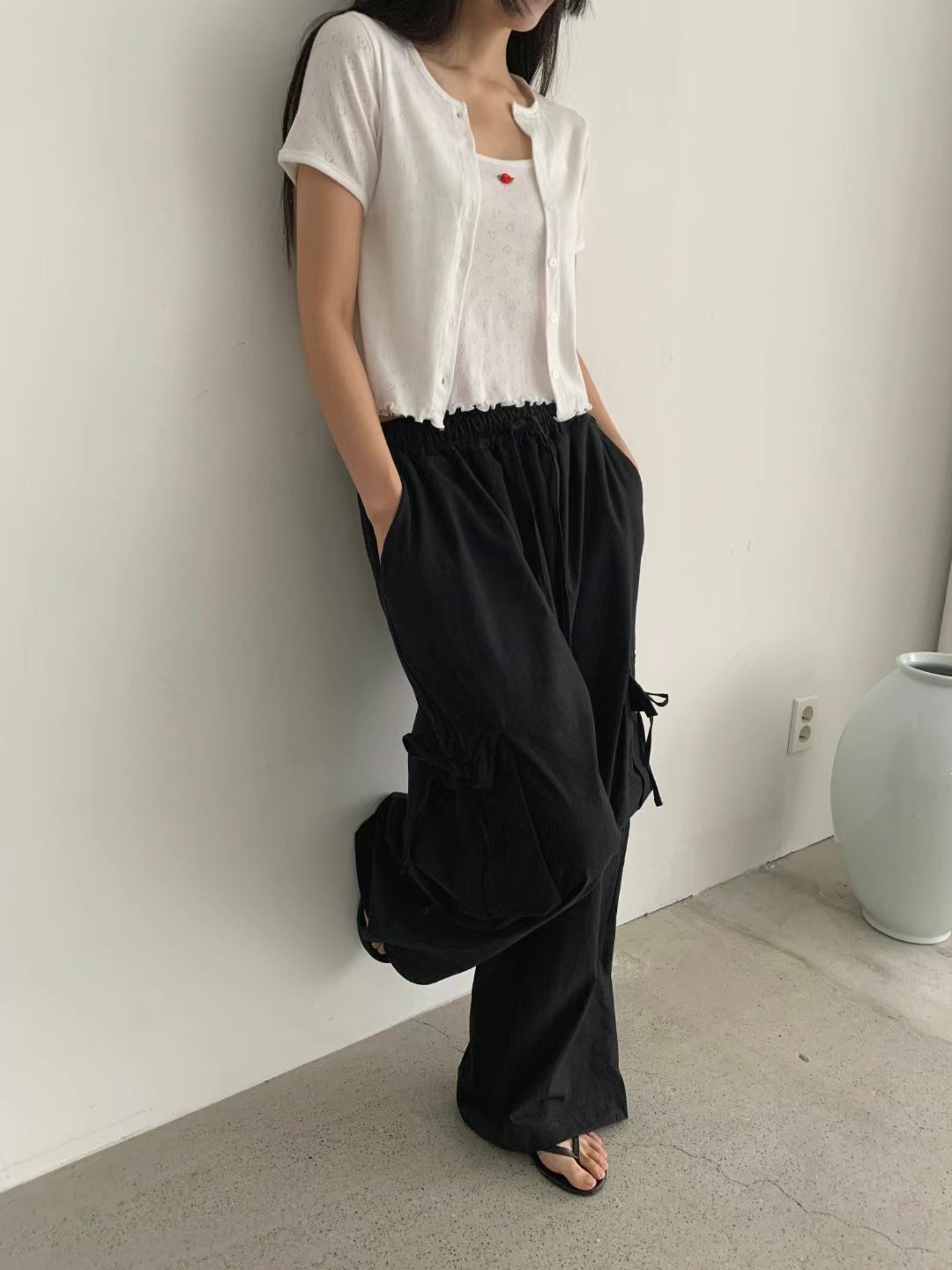 LEVEL東大門㊣直郵女士新品真品休閑熱賣時尚推薦25春夏休閑褲LEVEL休閑褲