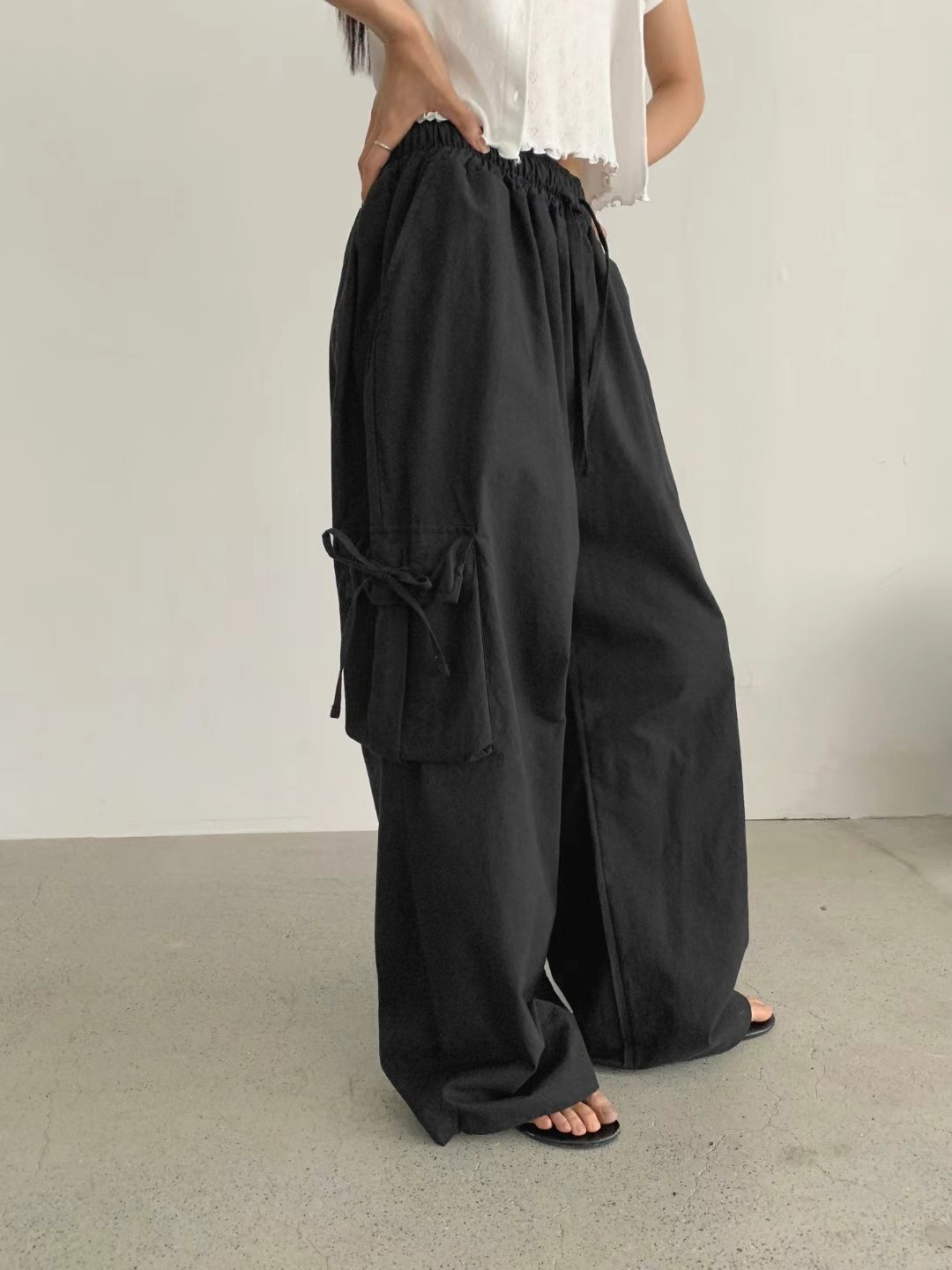 LEVEL東大門㊣直郵女士新品真品休閑熱賣時尚推薦25春夏休閑褲LEVEL休閑褲