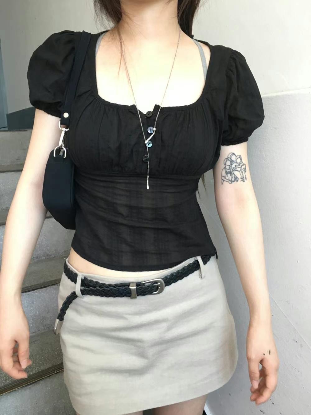 LANEWOOD東大門㊣直郵女士新款推薦25春夏職業真品襯衫蕾絲衫LANEWOOD襯衫/蕾絲衫圖色2