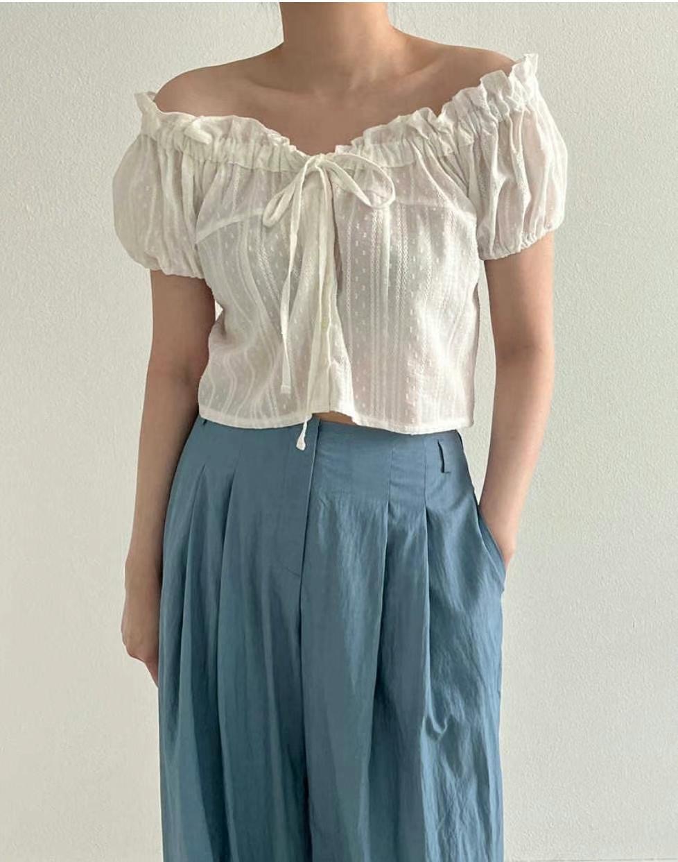 LIBERTE-OT東大門㊣代購女士新品職業時尚休閑熱賣襯衫蕾絲衫RETHINK襯衫/蕾絲衫圖色1