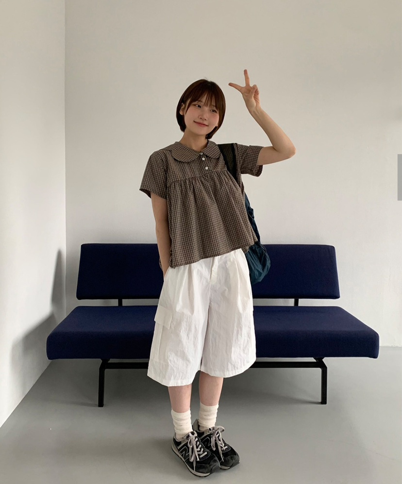 WOOJOO韓國直郵㊣女士新品推薦真品熱賣人氣25春夏襯衫蕾絲衫WOOJOO襯衫/蕾絲衫