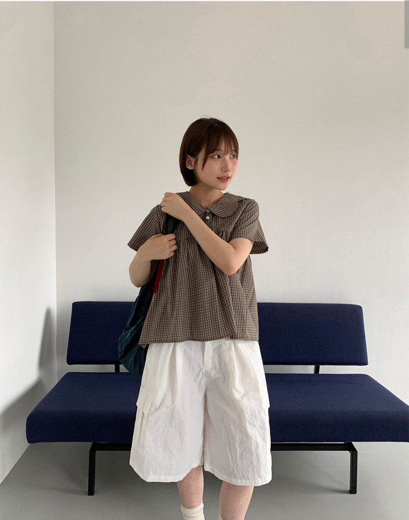 WOOJOO韓國直郵㊣女士新品推薦真品熱賣人氣25春夏襯衫蕾絲衫WOOJOO襯衫/蕾絲衫