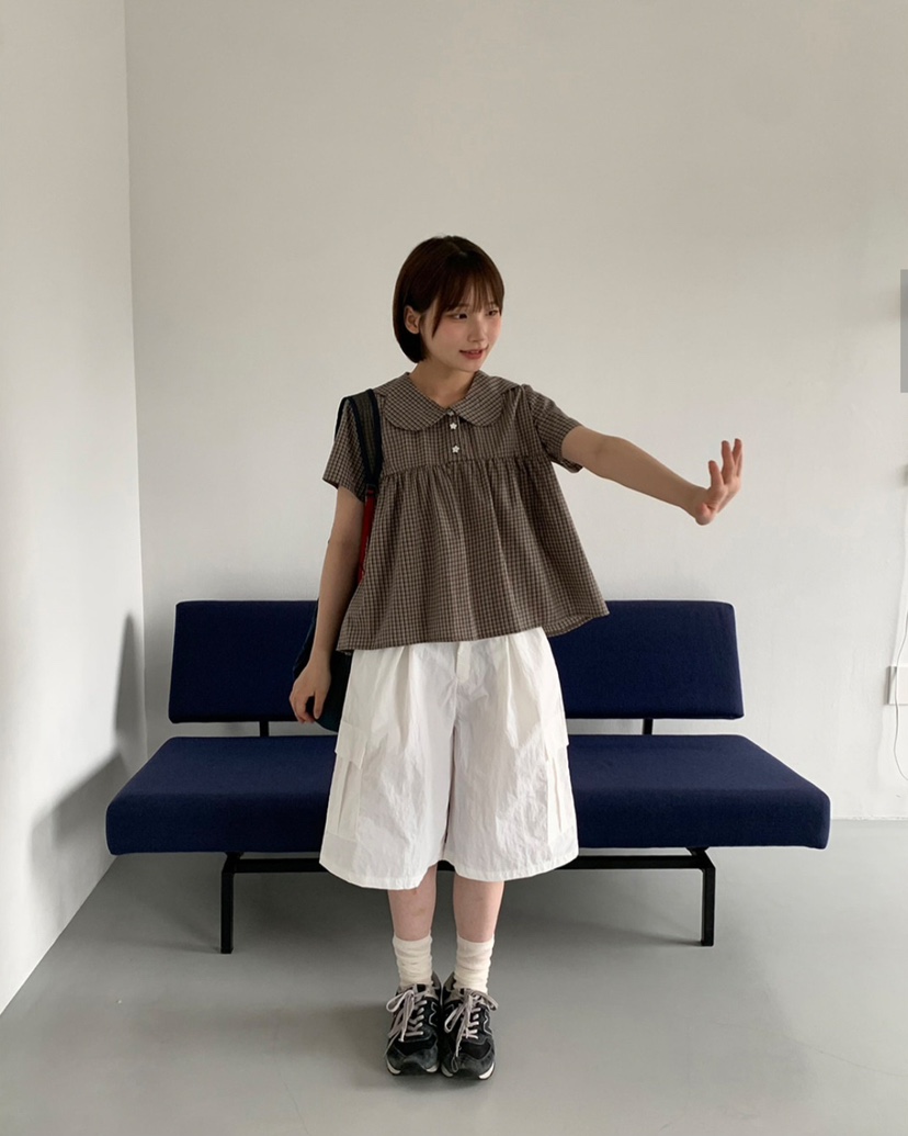 WOOJOO韓國直郵㊣女士新品推薦真品熱賣人氣25春夏襯衫蕾絲衫WOOJOO襯衫/蕾絲衫