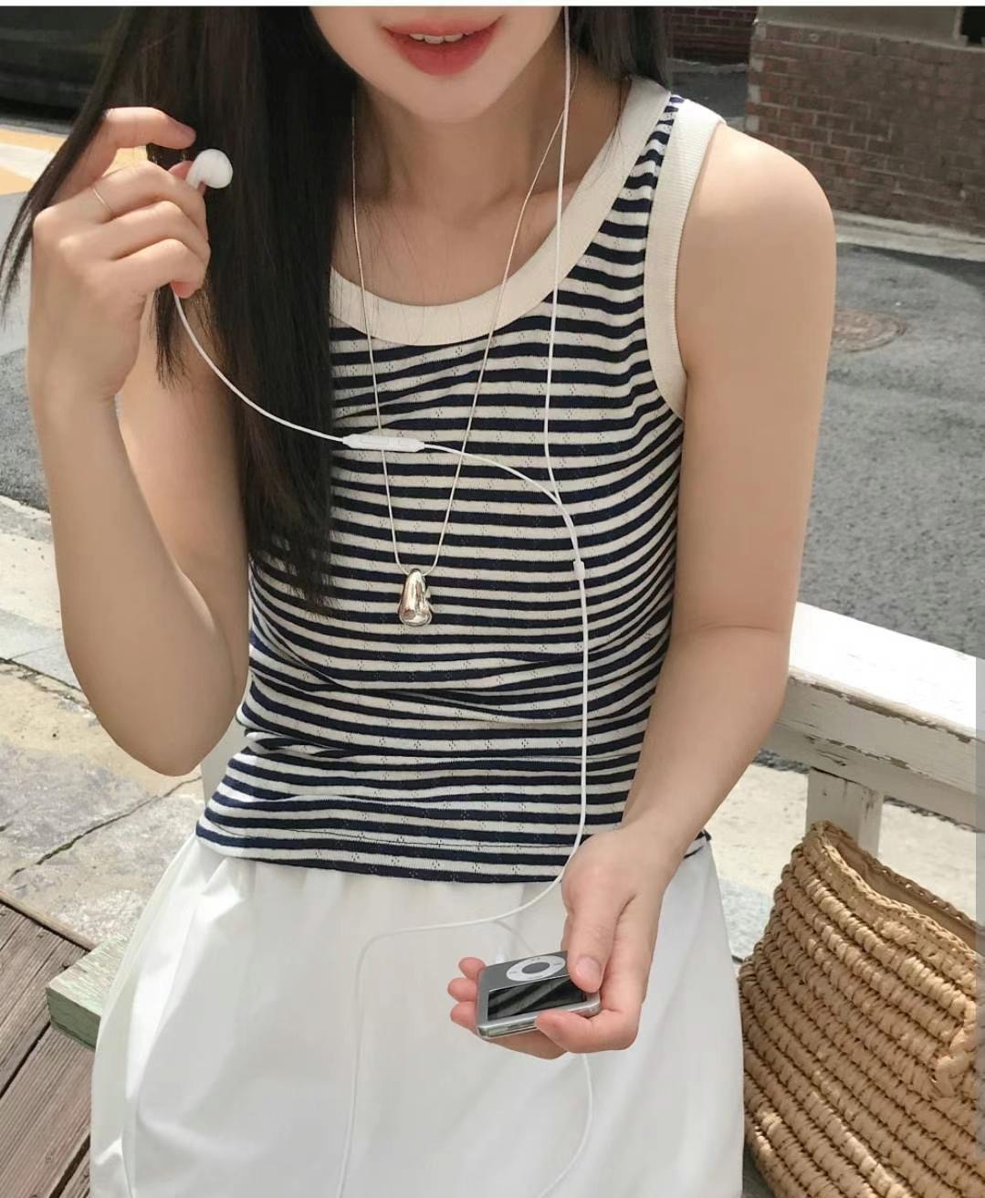 LIBERTE-OT東大門㊣代購女士新品熱賣真品時尚休閑吊帶背心RETHINK吊帶/背心圖色3
