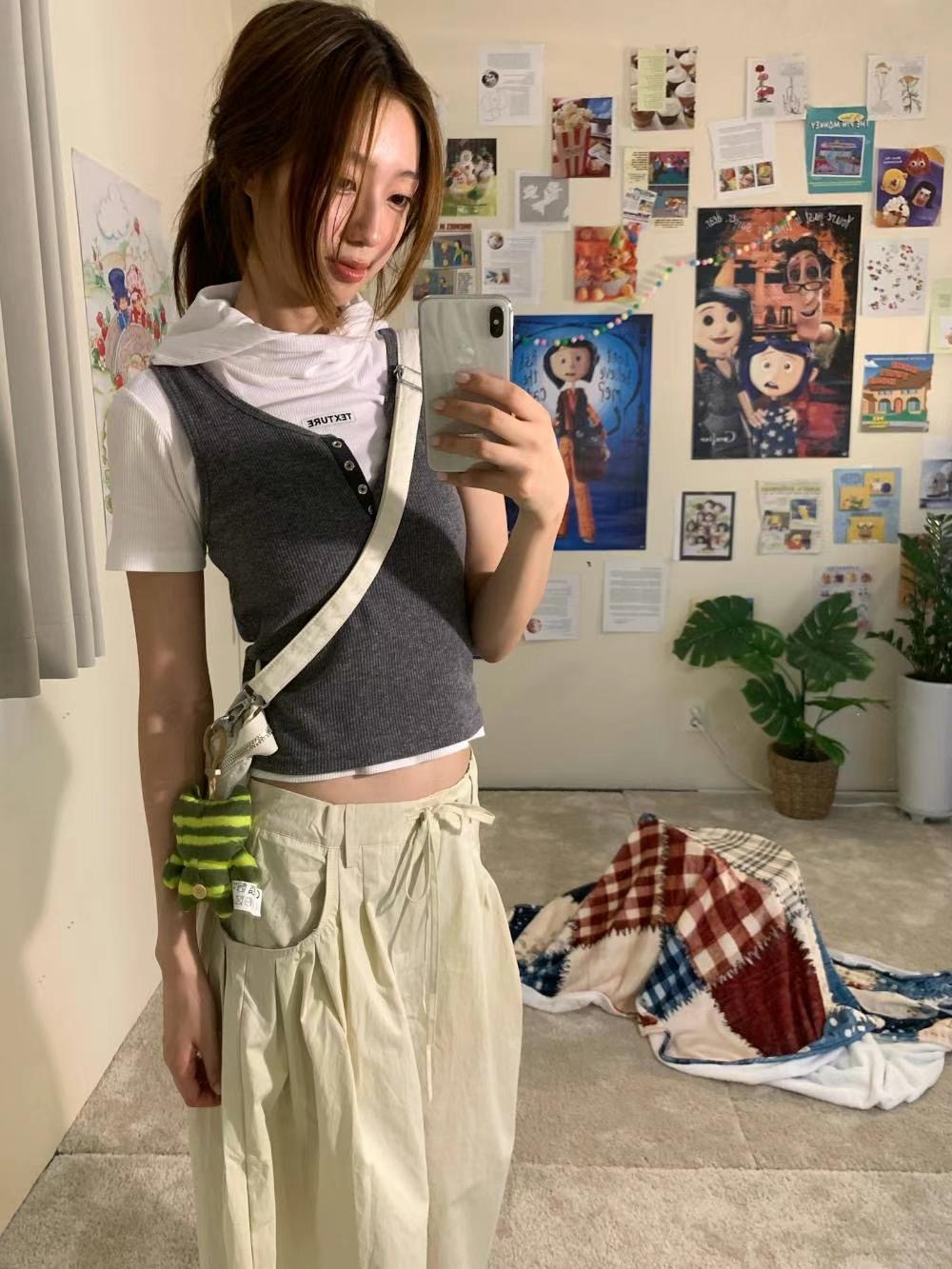 LANEWOOD東大門㊣代購女士新款真品推薦熱賣25春夏吊帶背心LANEWOOD吊帶/背心