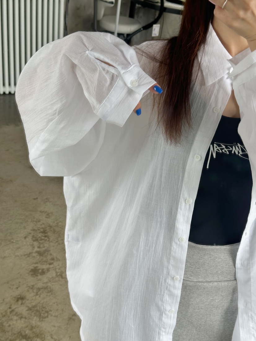 BYRING韓國代購㊣女士新品時尚25春夏熱賣推薦休閑襯衫蕾絲衫BYRING襯衫/蕾絲衫