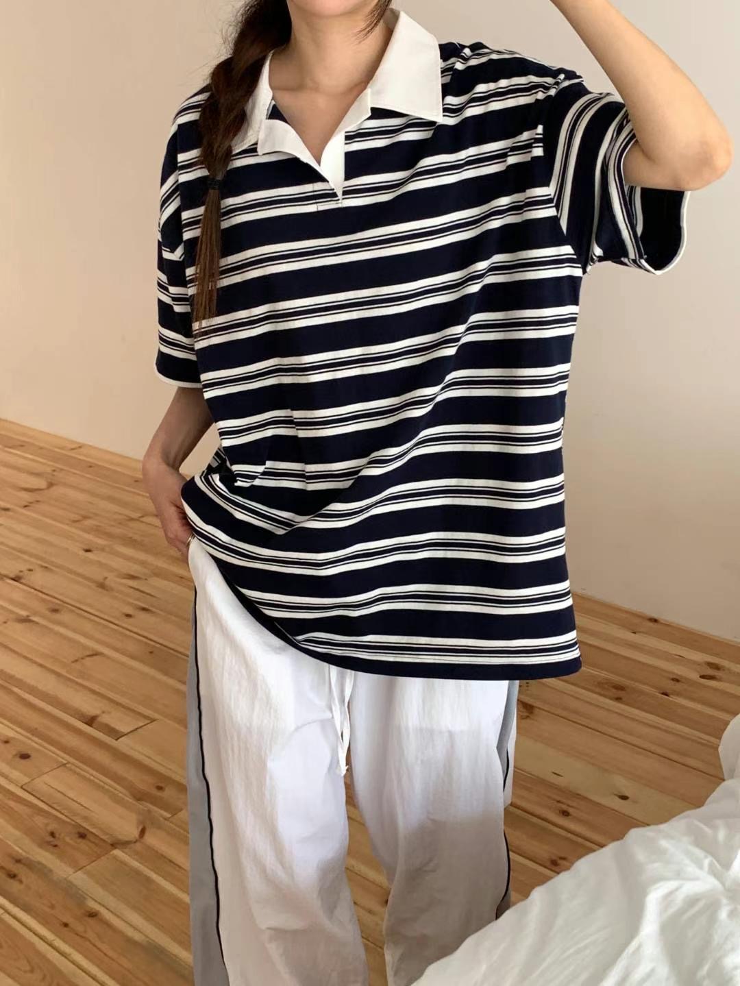 LEVEL東大門㊣直郵女士新款時尚職業推薦休閑25春夏熱賣T恤LEVELT恤圖色3
