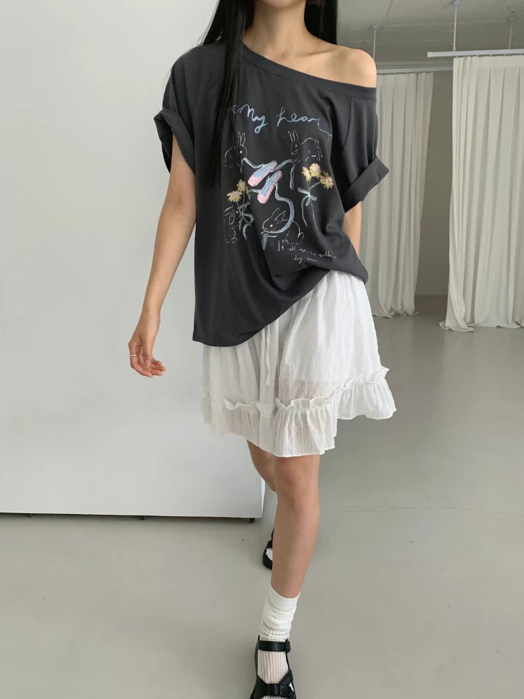 LEVEL東大門㊣代購女裝新品真品時尚人氣25春夏休閑熱賣短裙LEVEL短裙