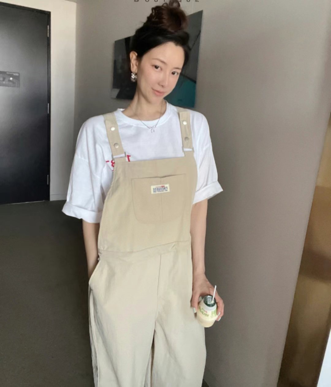 LEVEL韓國代購㊣女裝新品職業25春夏熱賣人氣背帶褲不含內搭LEVEL背帶褲