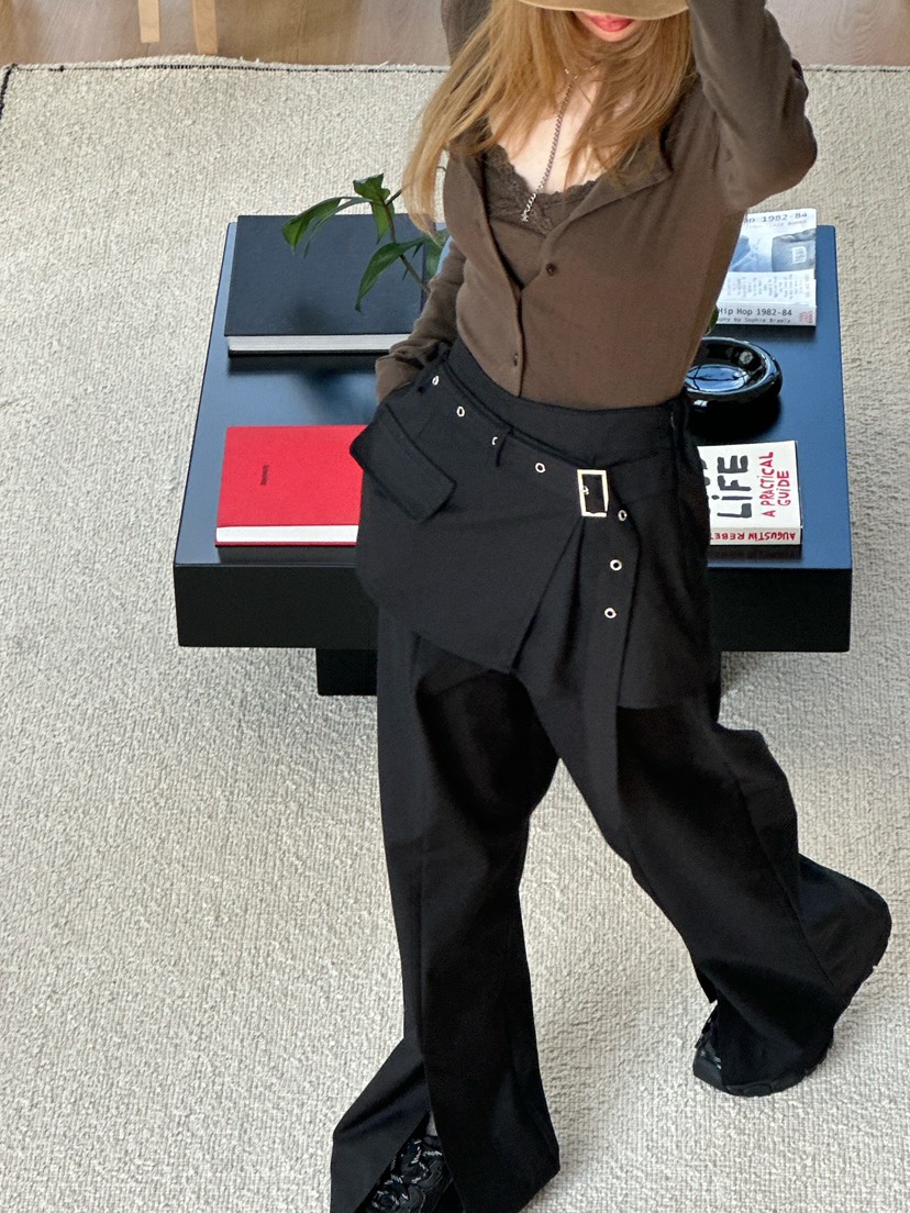 ZEROZERO韓國代購㊣女裝新品休閑真品人氣熱賣推薦裙褲腰帶ZEROZERO裙褲