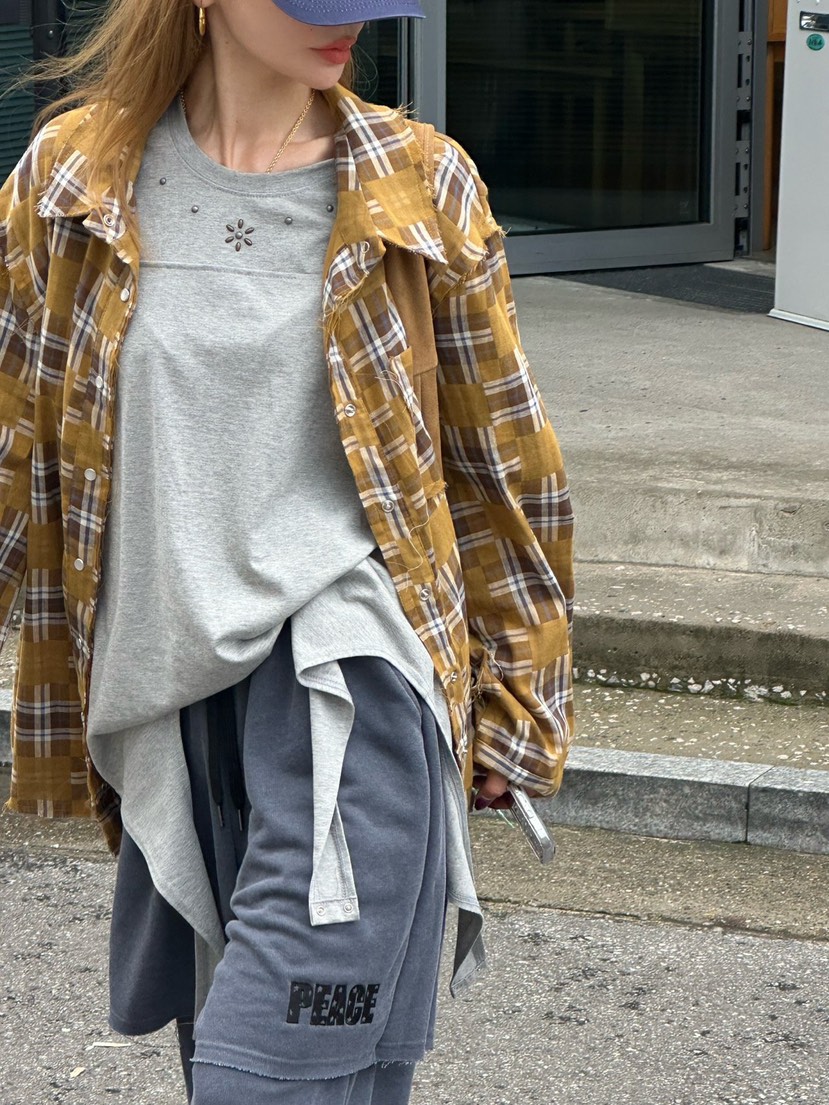 ZEROZERO韓國代購㊣女士新款熱賣真品休閑25春夏推薦職業T恤ZEROZEROT恤