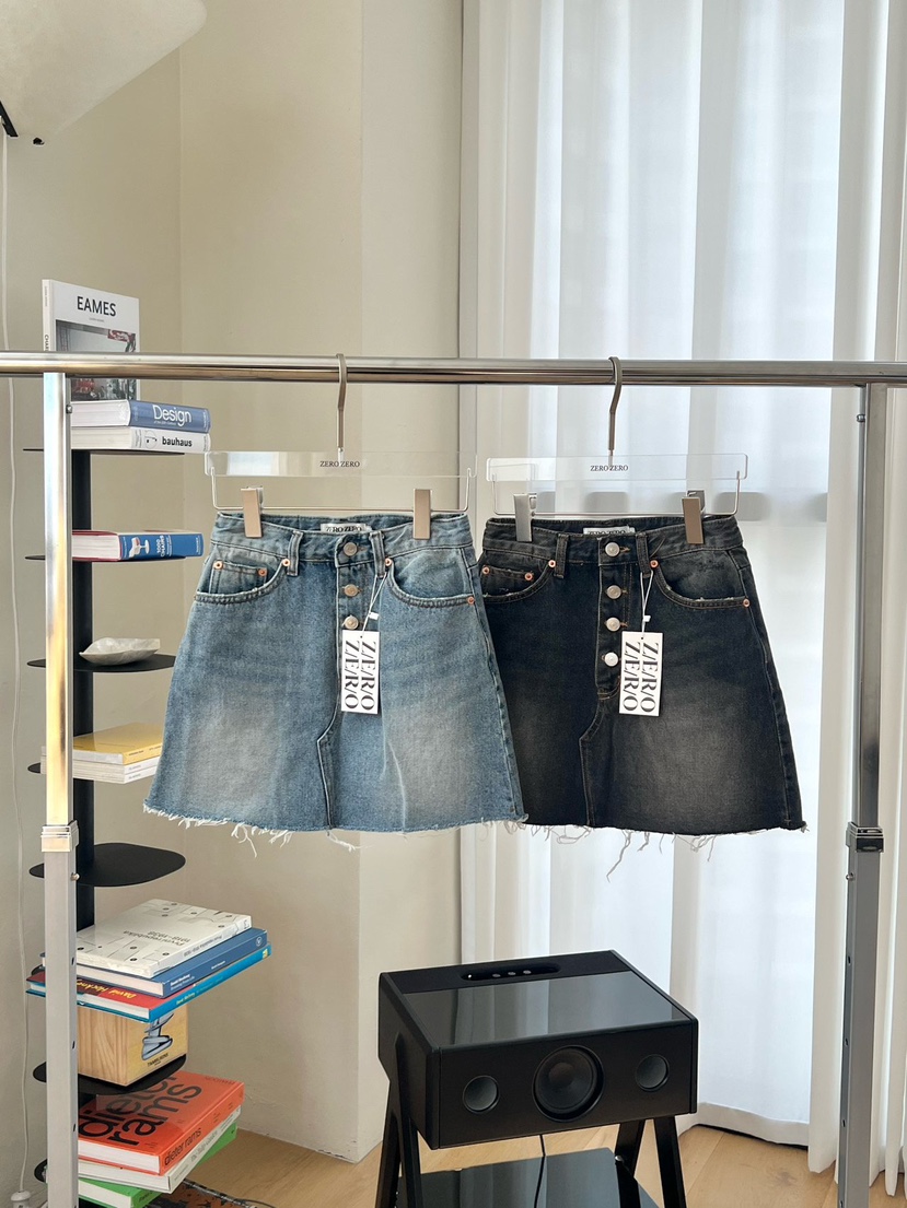ZEROZERO東大門㊣代購女裝新品職業休閑熱賣25春夏短裙水洗ZEROZERO短裙