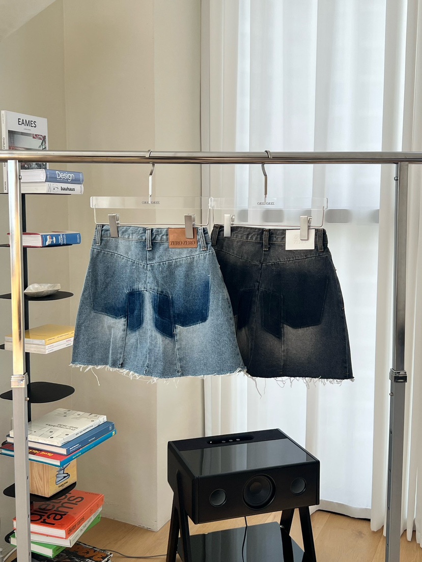 ZEROZERO東大門㊣代購女裝新品職業休閑熱賣25春夏短裙水洗ZEROZERO短裙