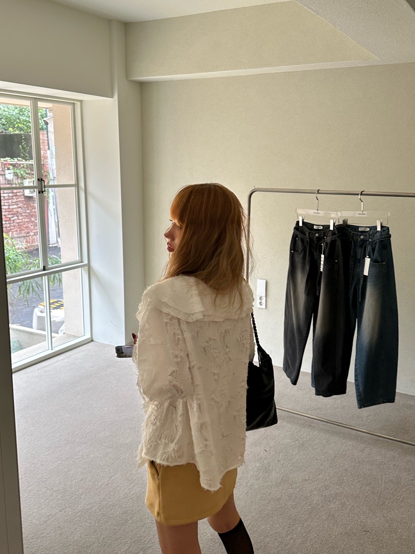 ZEROZERO東大門㊣實拍女士新品職業推薦休閑襯衫蕾絲衫流蘇ZEROZERO襯衫/蕾絲衫
