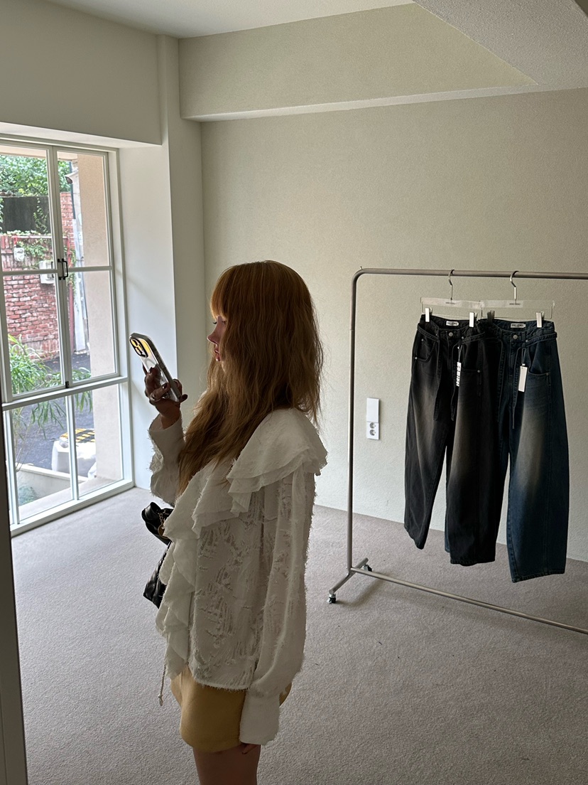 ZEROZERO東大門㊣實拍女士新品職業推薦休閑襯衫蕾絲衫流蘇ZEROZERO襯衫/蕾絲衫