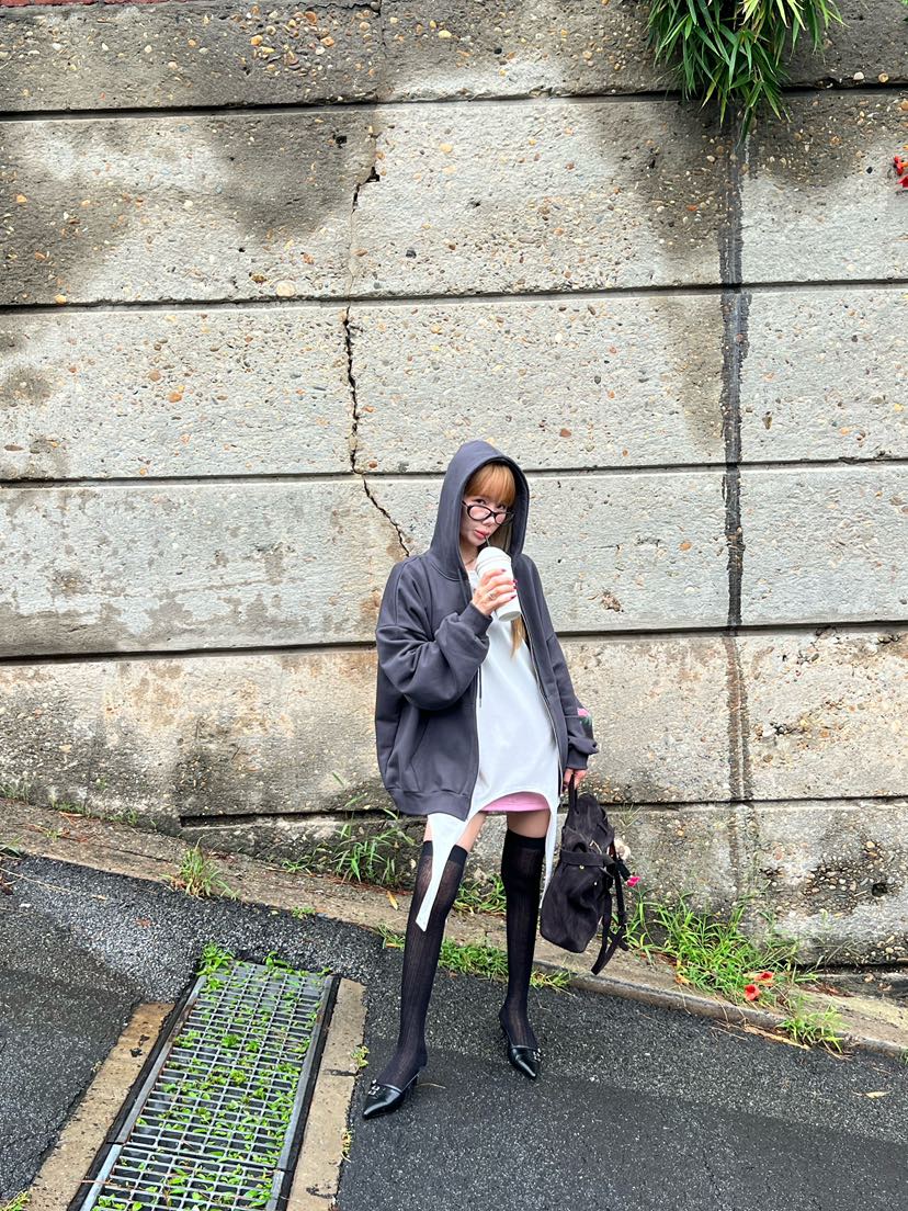 ZEROZERO韓國代購㊣女士新款推薦25春夏職業時尚人氣衛衣復古ZEROZERO衛衣