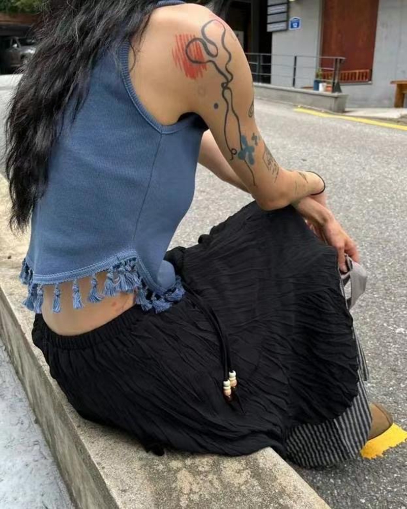 EXCUSE韓國直郵㊣女裝新款真品熱賣25春夏人氣休閑吊帶背心EXCUSE吊帶/背心