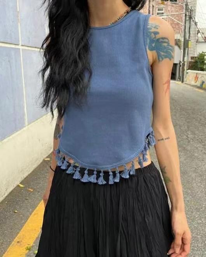 EXCUSE韓國直郵㊣女裝新款真品熱賣25春夏人氣休閑吊帶背心EXCUSE吊帶/背心圖色1