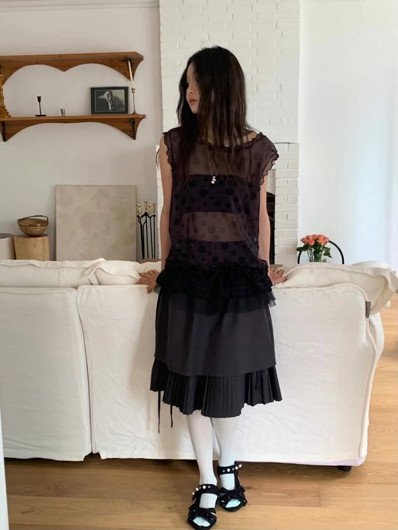 EXCUSE韓國代購㊣女裝新款休閑職業時尚熱賣人氣推薦吊帶背心EXCUSE吊帶/背心