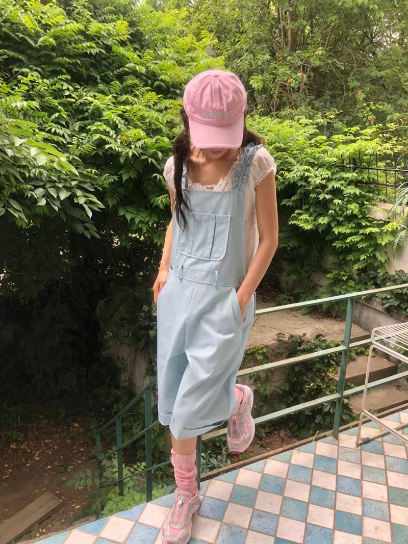 EXCUSE韓國代購㊣女士新款人氣職業25春夏時尚背帶褲不含內搭EXCUSE背帶褲圖色2