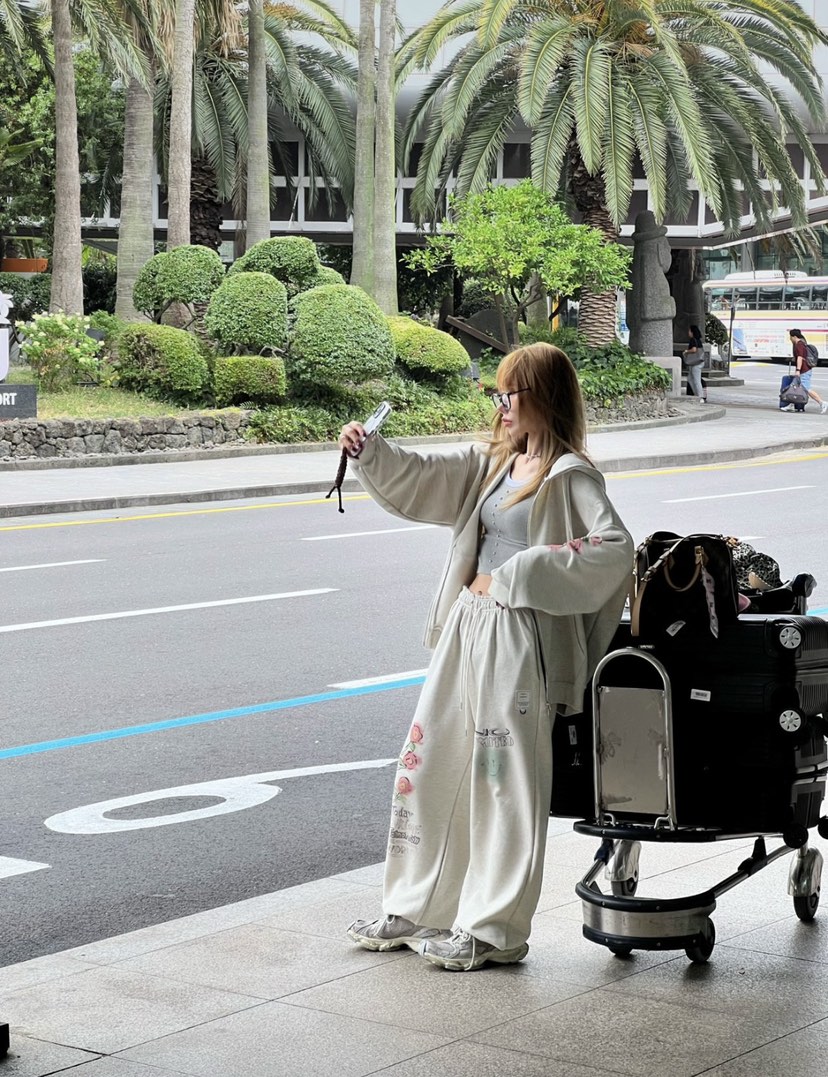 ZEROZERO韓國直郵㊣女裝新款休閑時尚熱賣人氣25春夏休閑褲復古ZEROZERO休閑褲圖色1