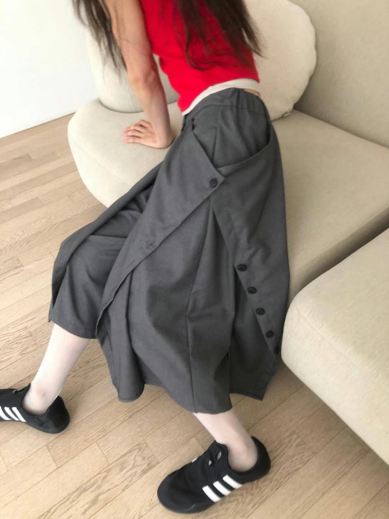 EXCUSE韓國代購㊣女士新品時尚25春夏推薦人氣熱賣職業休閑褲EXCUSE休閑褲