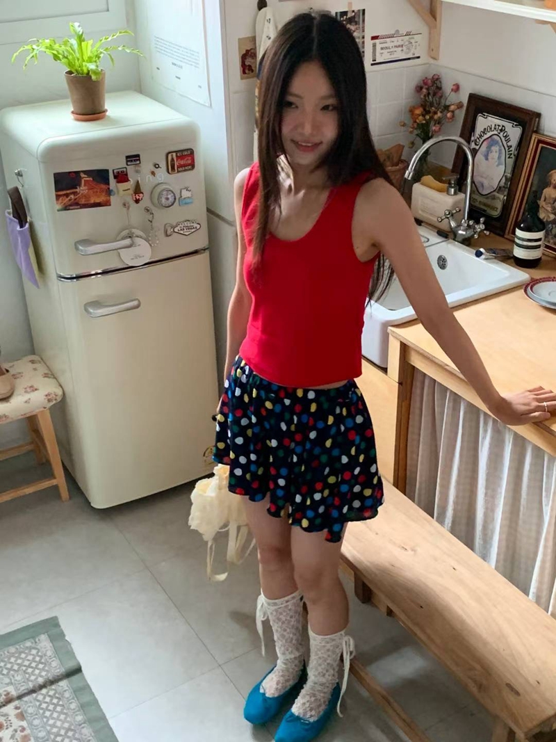 EXCUSE韓國代購㊣女士新品休閑推薦熱賣職業人氣時尚25春夏短裙EXCUSE短裙