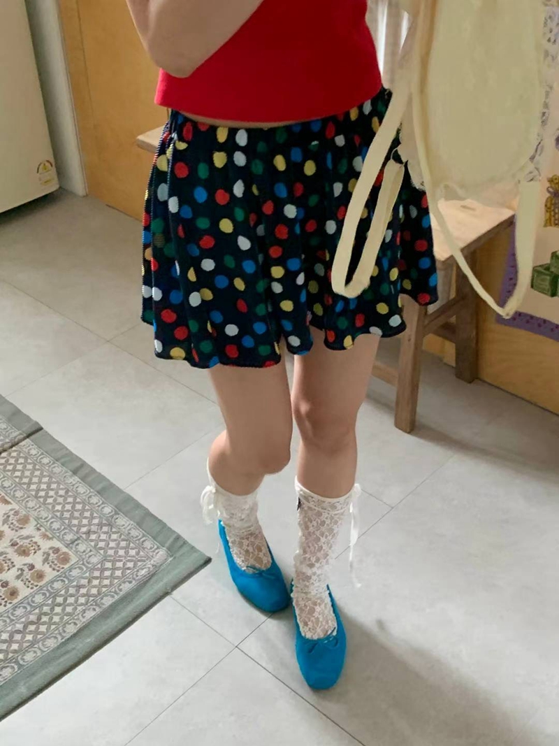 EXCUSE韓國代購㊣女士新品休閑推薦熱賣職業人氣時尚25春夏短裙EXCUSE短裙圖色1