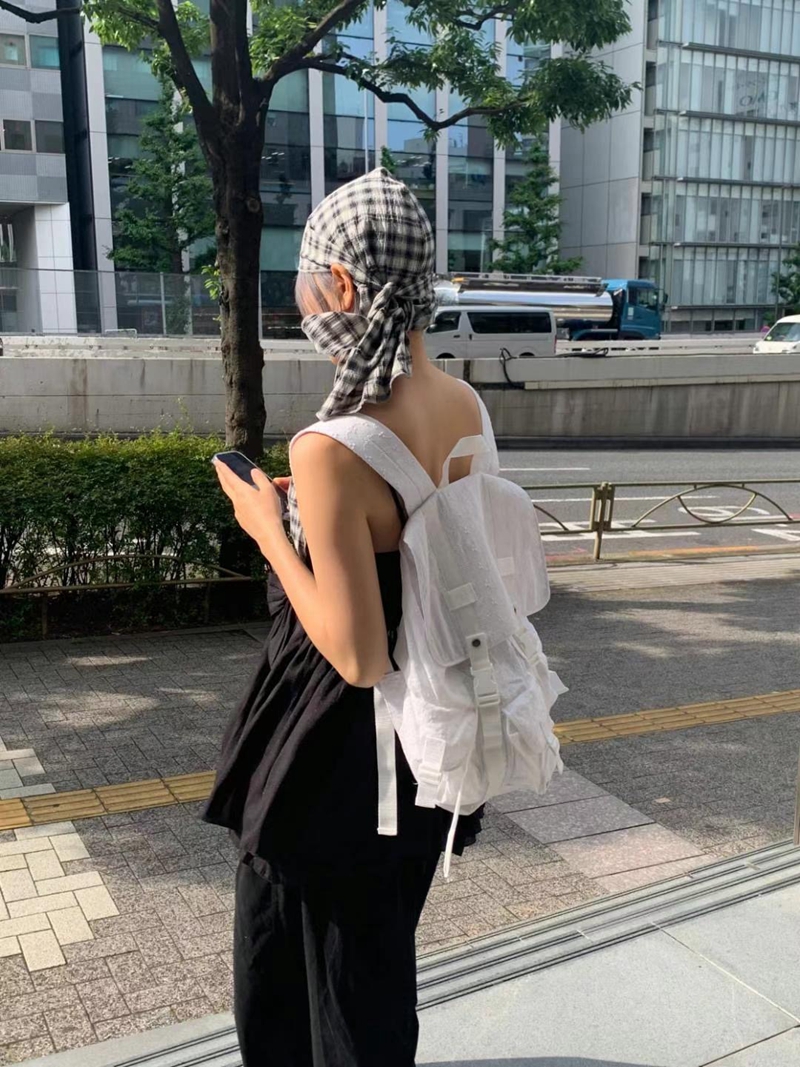 EXCUSE韓國代購㊣女士新款職業推薦25春夏熱賣人氣雙肩背包EXCUSE雙肩背包