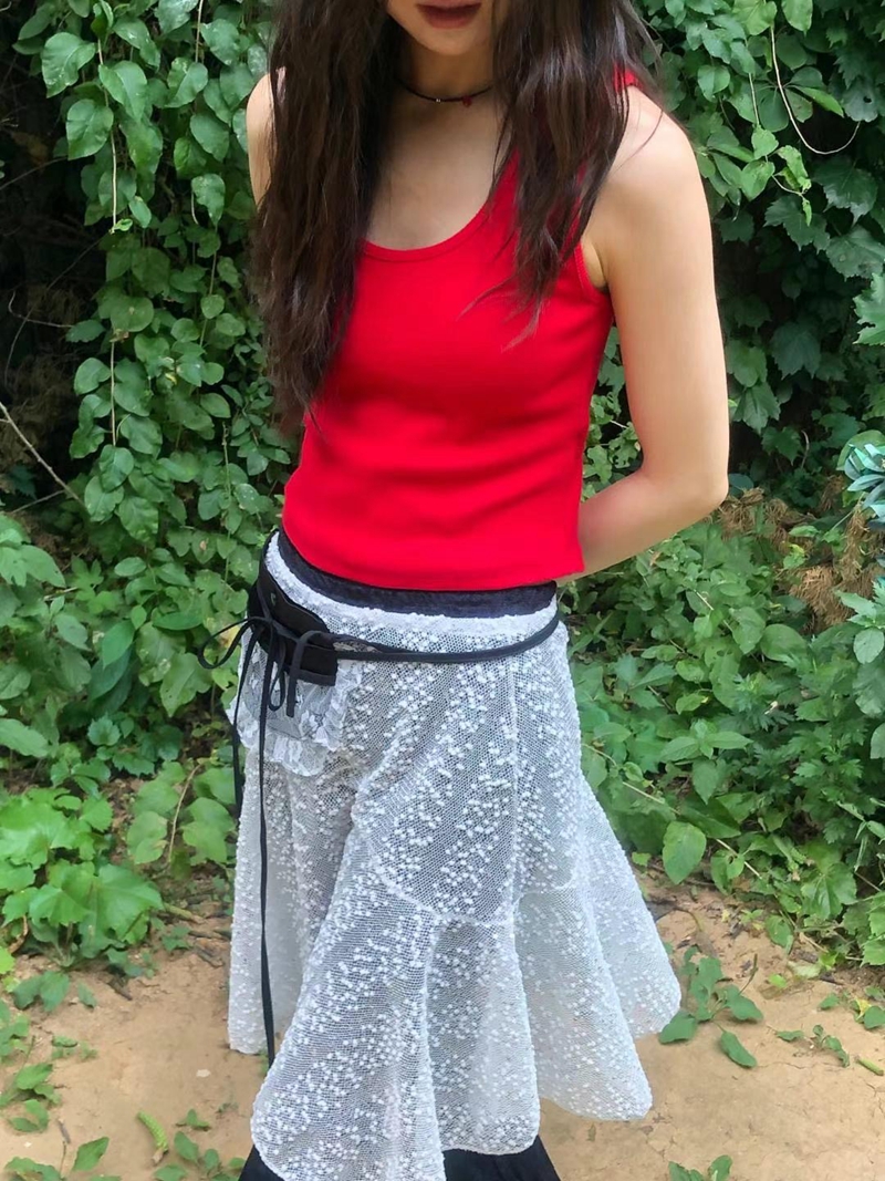 EXCUSE東大門㊣直郵女士新品時尚休閑人氣推薦25春夏吊帶背心EXCUSE吊帶/背心