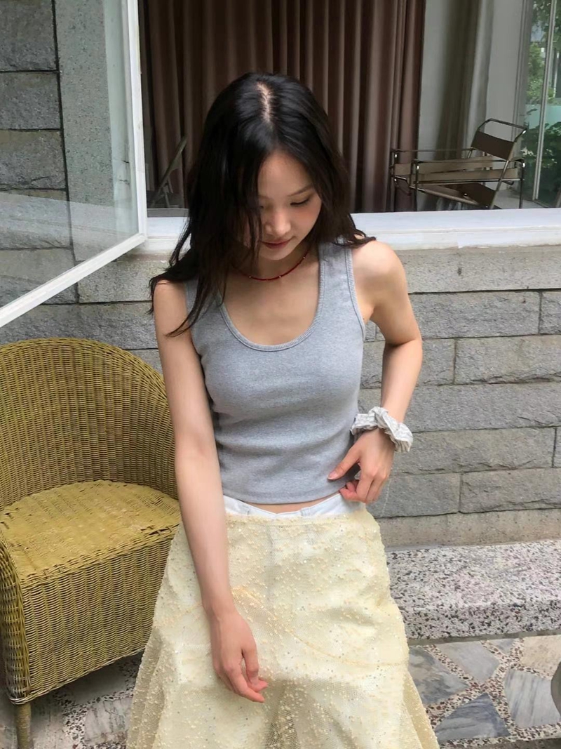 EXCUSE東大門㊣直郵女士新品時尚休閑人氣推薦25春夏吊帶背心EXCUSE吊帶/背心圖色2