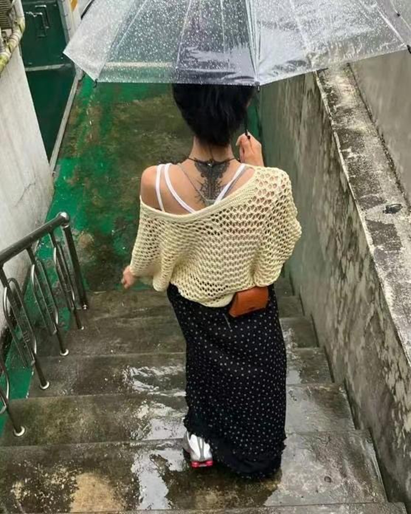 EXCUSE東大門㊣實拍女士新款時尚人氣推薦25春夏休閑熱賣長裙EXCUSE長裙