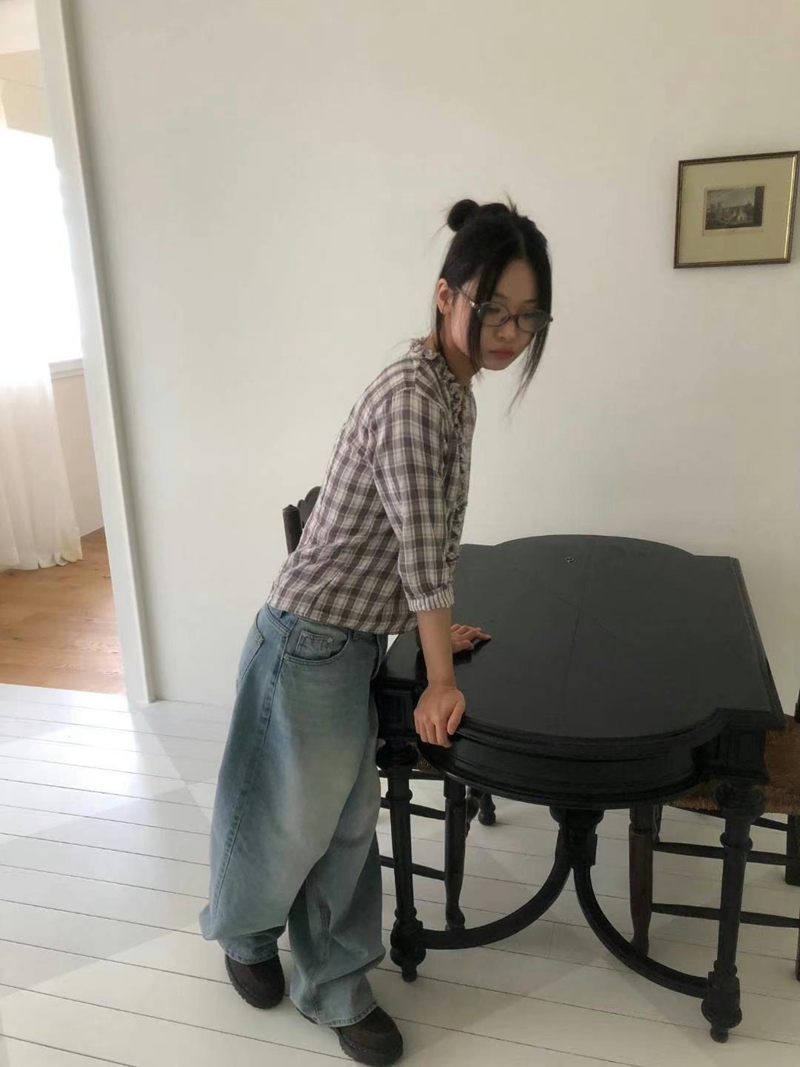 EXCUSE東大門㊣實拍女士新款25春夏熱賣真品人氣襯衫蕾絲衫EXCUSE襯衫/蕾絲衫