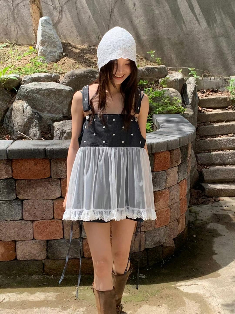 EXCUSE東大門㊣實拍女士新品職業休閑熱賣25春夏連衣裙不含內搭EXCUSE連衣裙圖色2