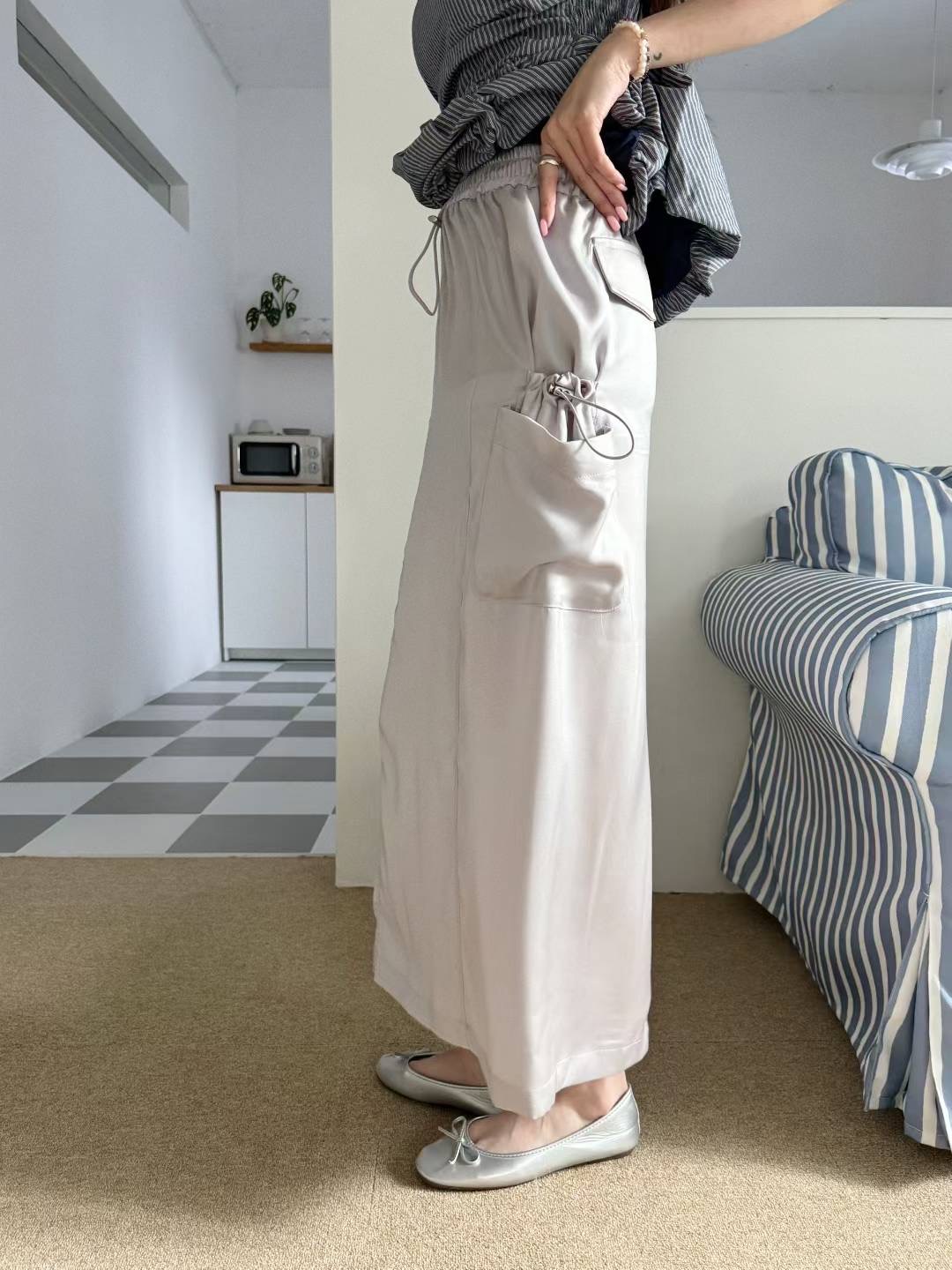 GISELE東大門㊣實拍女裝新品推薦時尚25春夏熱賣真品休閑長裙GISELE長裙