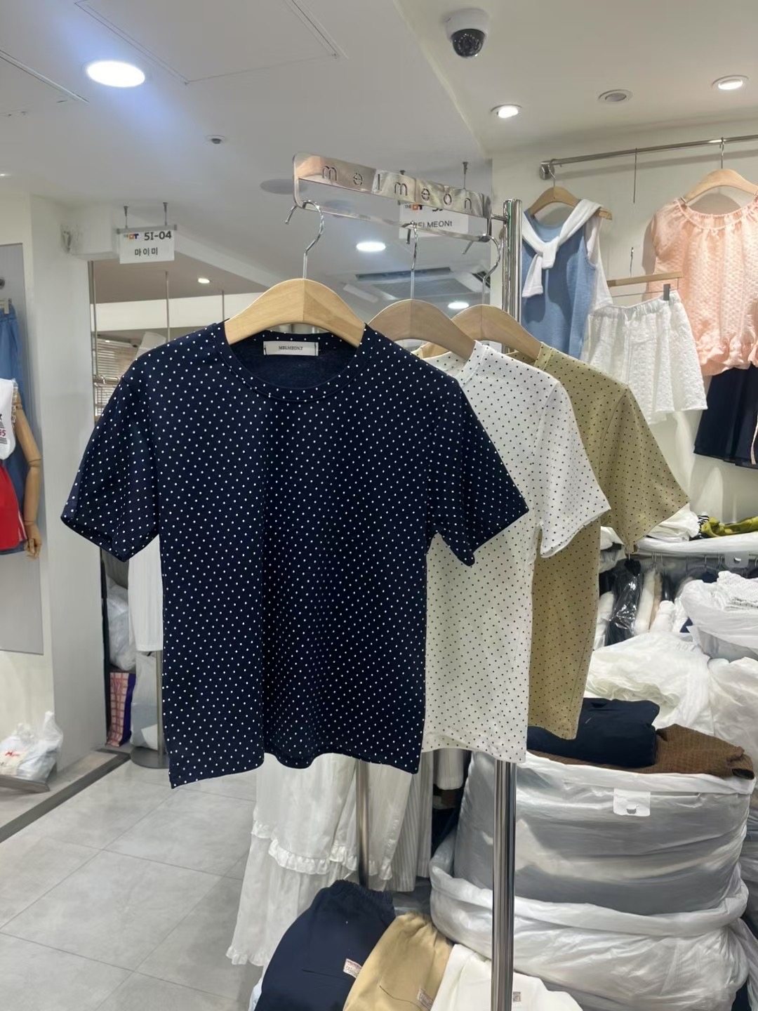 MELMEONT韓國代購㊣女士新品推薦真品休閑25春夏熱賣時尚T恤MELMEONTT恤圖色3左三色