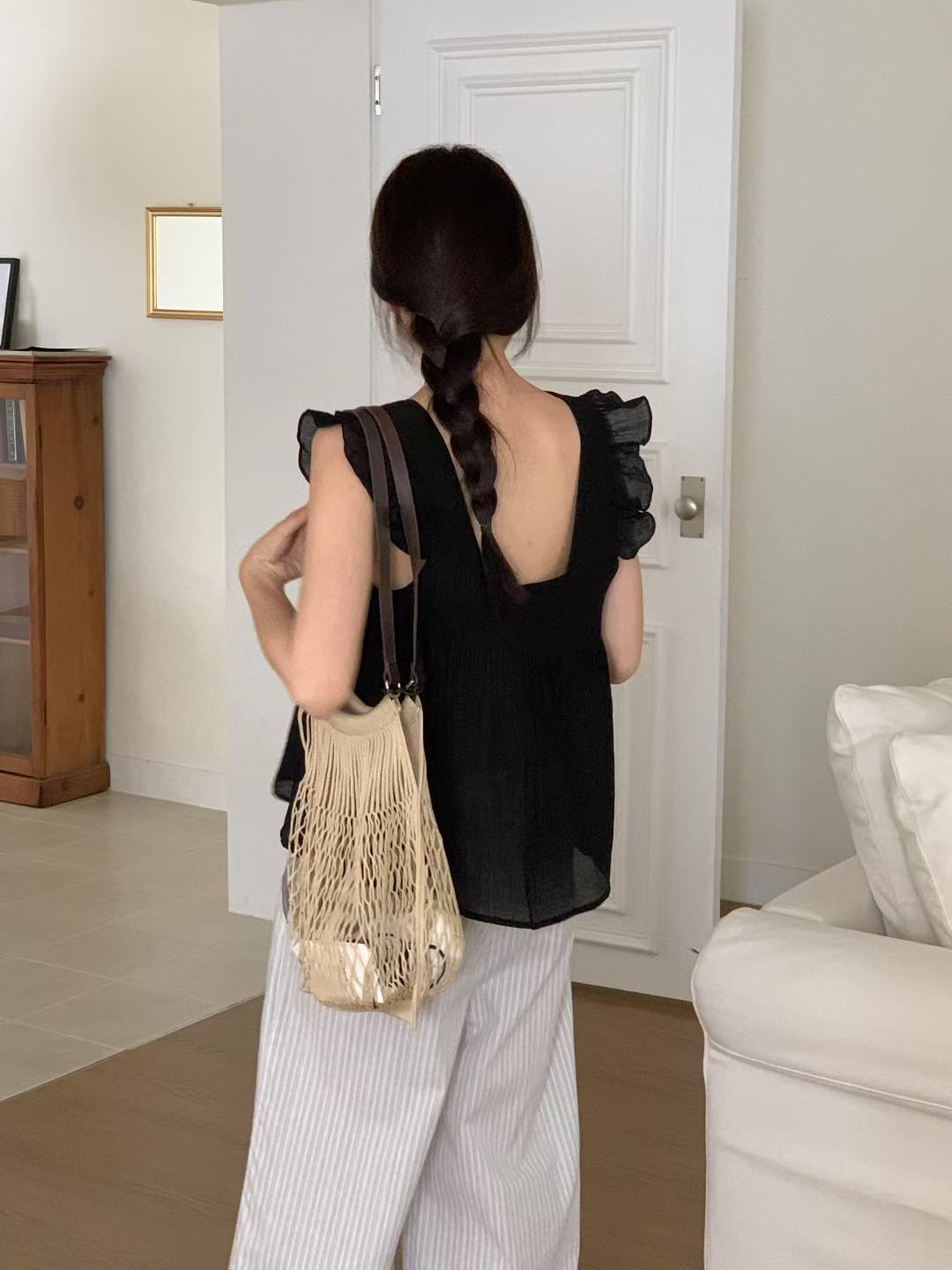 MELMEONT韓國直郵㊣女士新款推薦人氣職業吊帶背心兩面可穿MELMEONT吊帶/背心