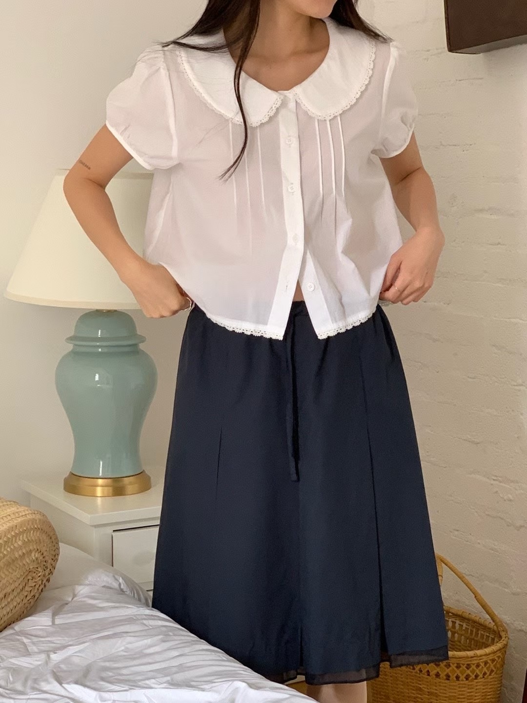 MELMEONT韓國直郵㊣女士新款職業25春夏熱賣真品半身裙中短裙MELMEONT半身裙/中短裙圖色2