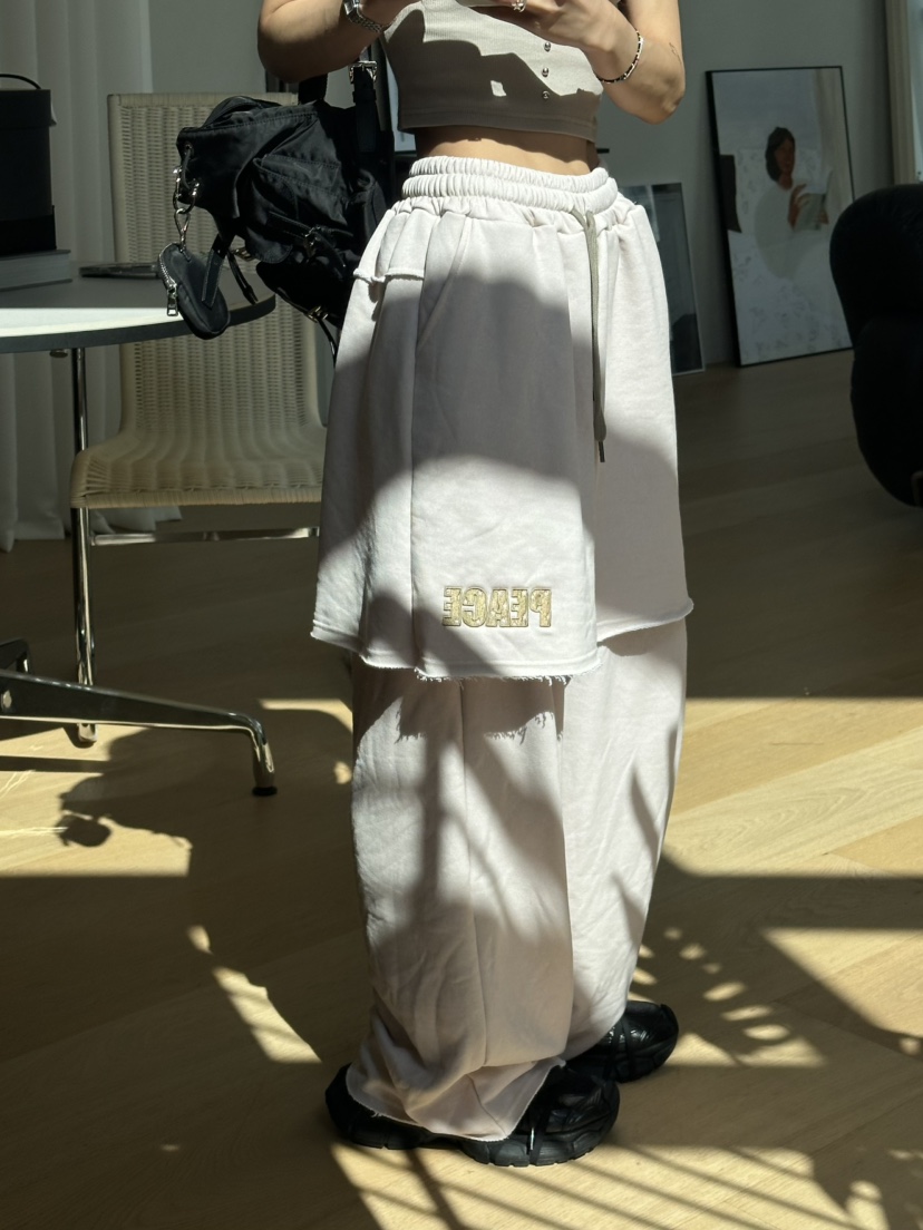 ZEROZERO韓國代購㊣女士新款休閑人氣熱賣時尚職業休閑褲雙層ZEROZERO休閑褲圖色3