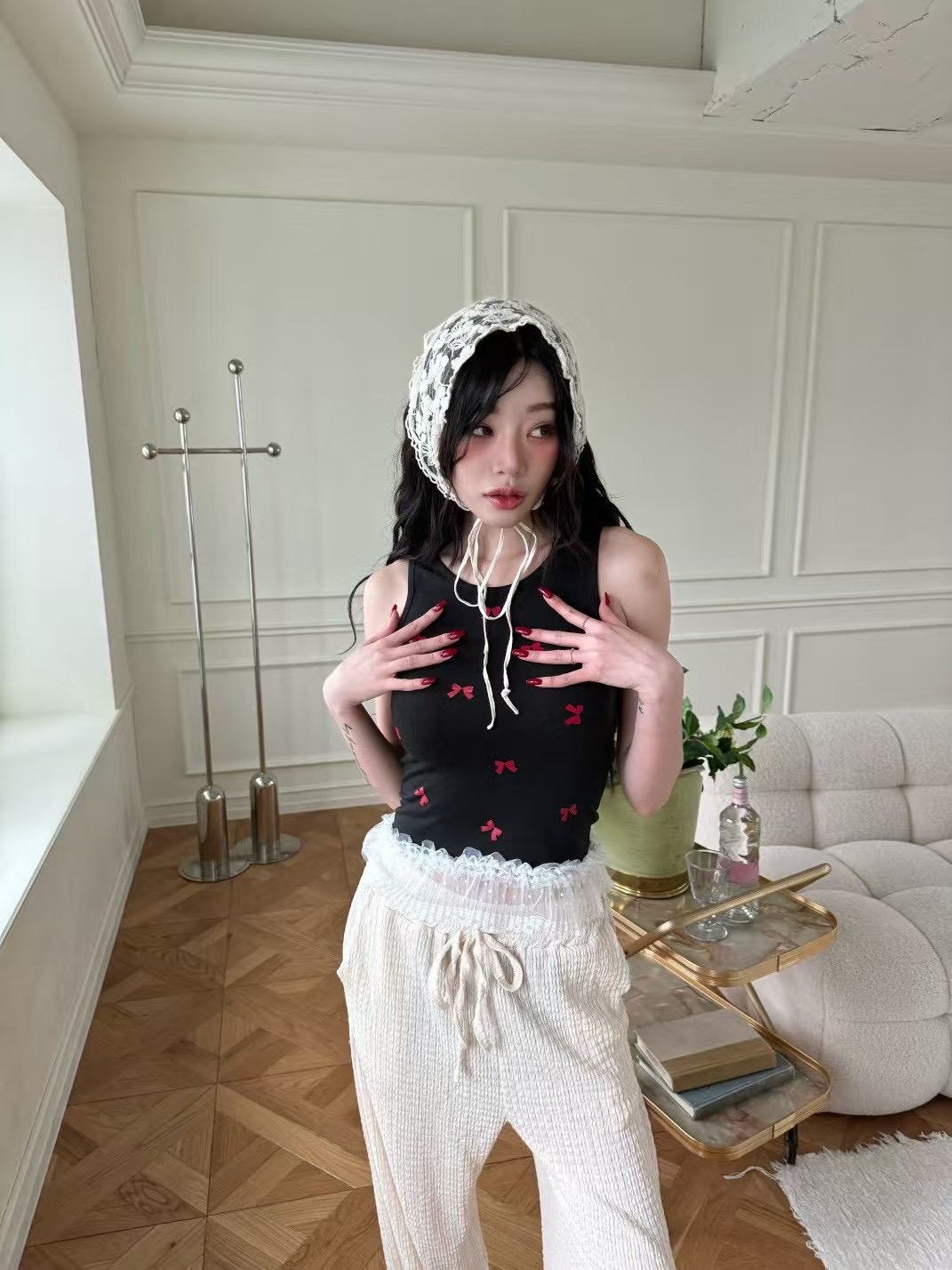 GISELE韓國代購㊣女裝新款熱賣休閑人氣25春夏推薦吊帶背心GISELE吊帶/背心
